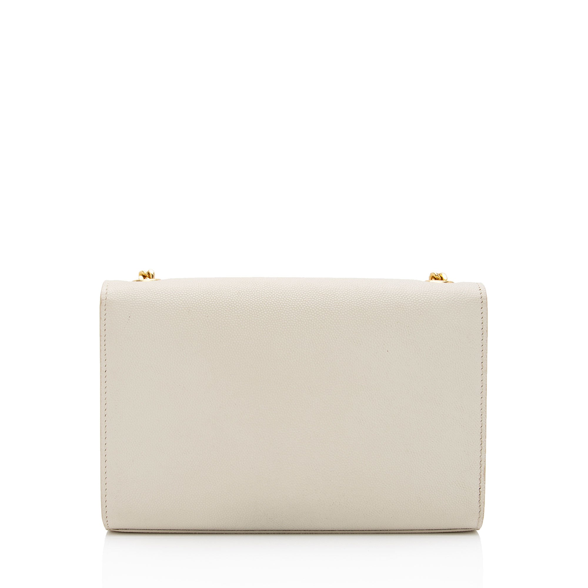 Saint Laurent Grain de Poudre Monogram Kate Tassel Small Shoulder Bag (SHF-qkyzOA)