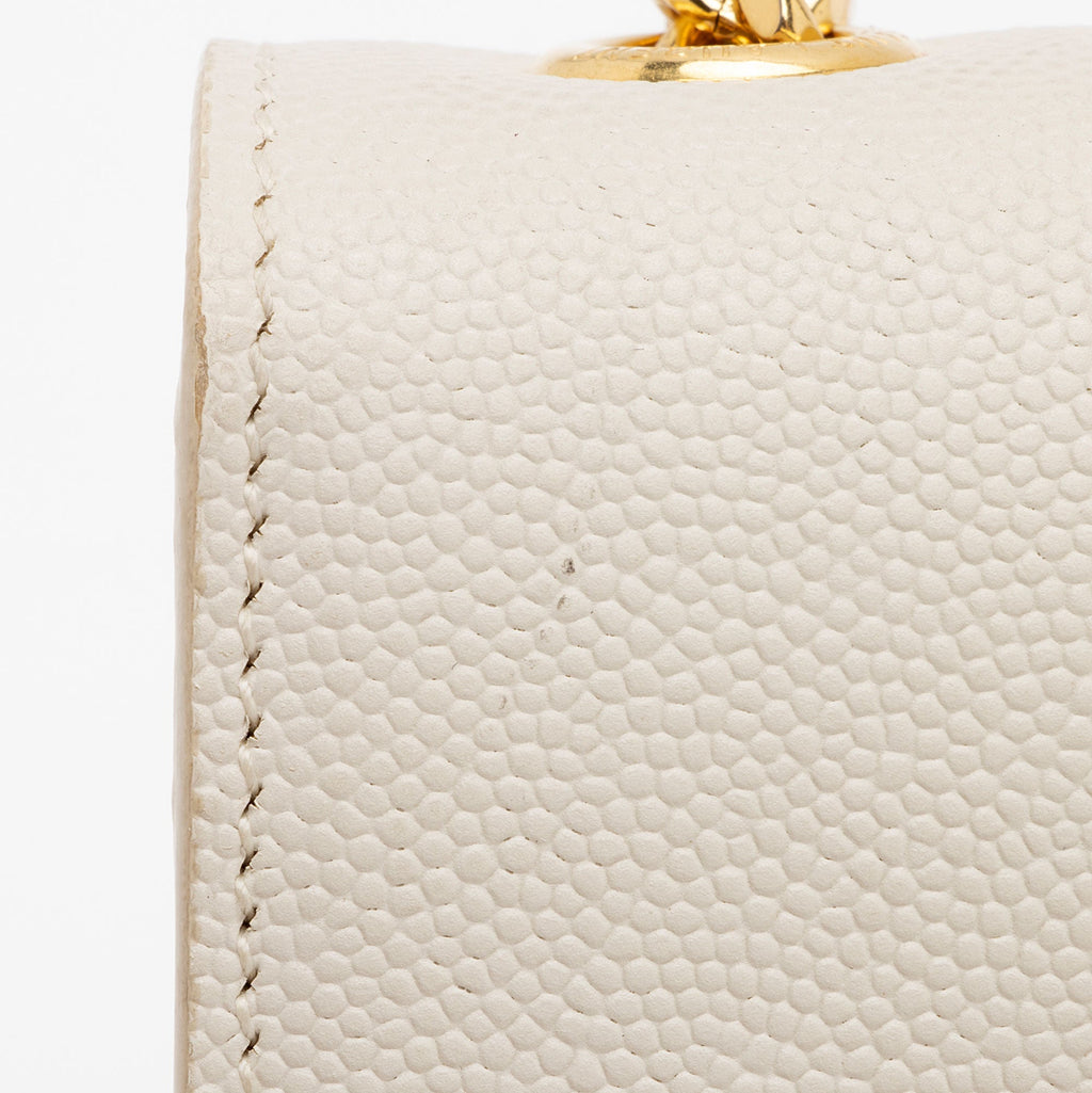 Saint Laurent Grain de Poudre Monogram Kate Tassel Small Shoulder Bag (SHF-qkyzOA)