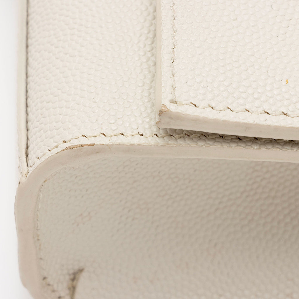 Saint Laurent Grain de Poudre Monogram Kate Tassel Small Shoulder Bag (SHF-qkyzOA)
