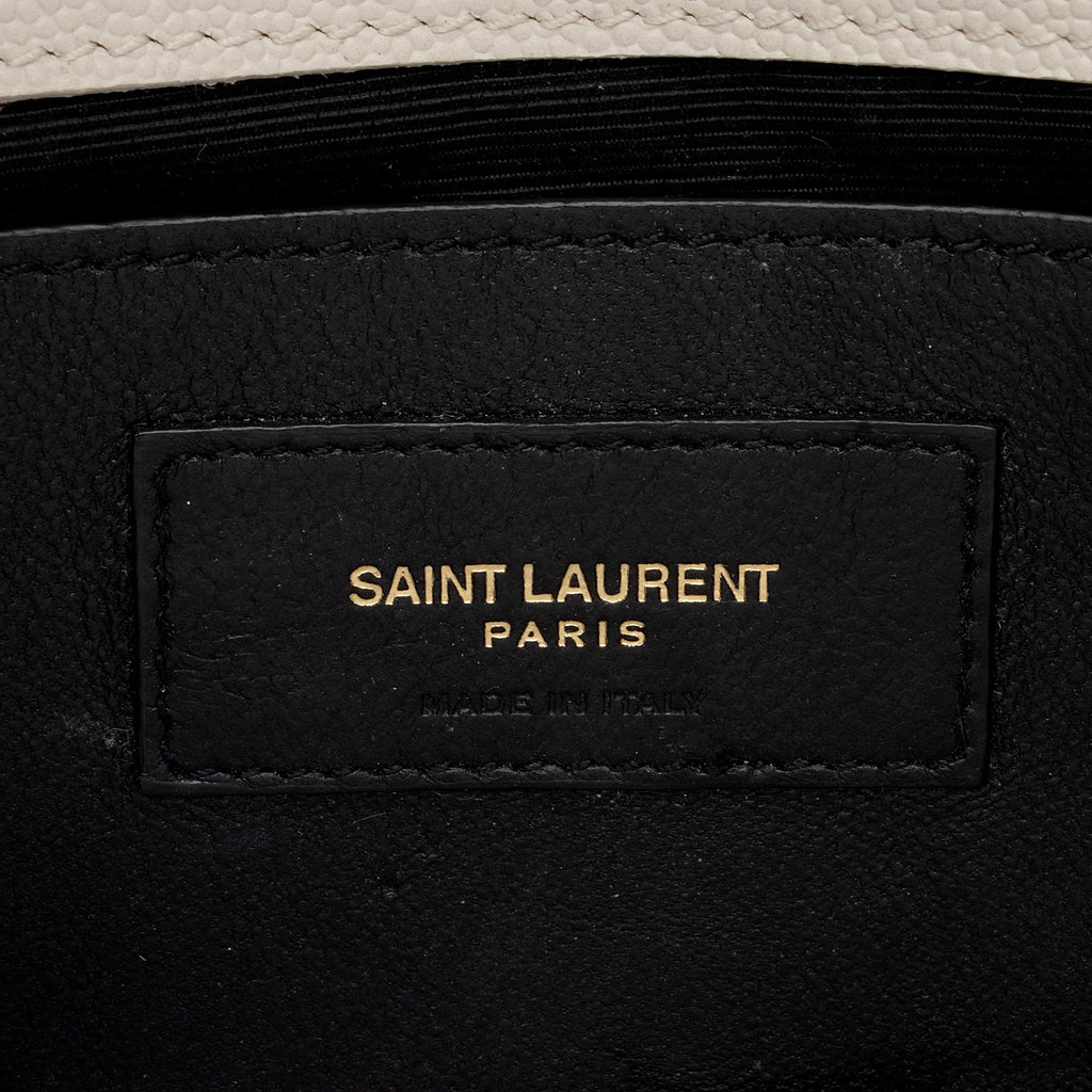Saint Laurent Grain de Poudre Monogram Kate Tassel Small Shoulder Bag (SHF-qkyzOA)