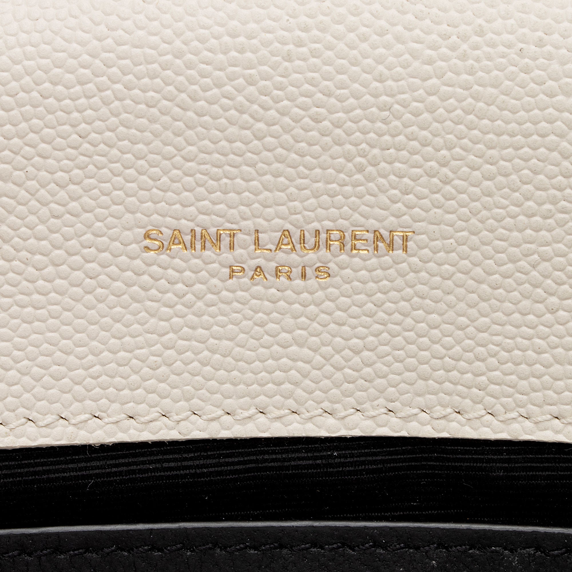 Saint Laurent Grain de Poudre Monogram Kate Tassel Small Shoulder Bag (SHF-qkyzOA)