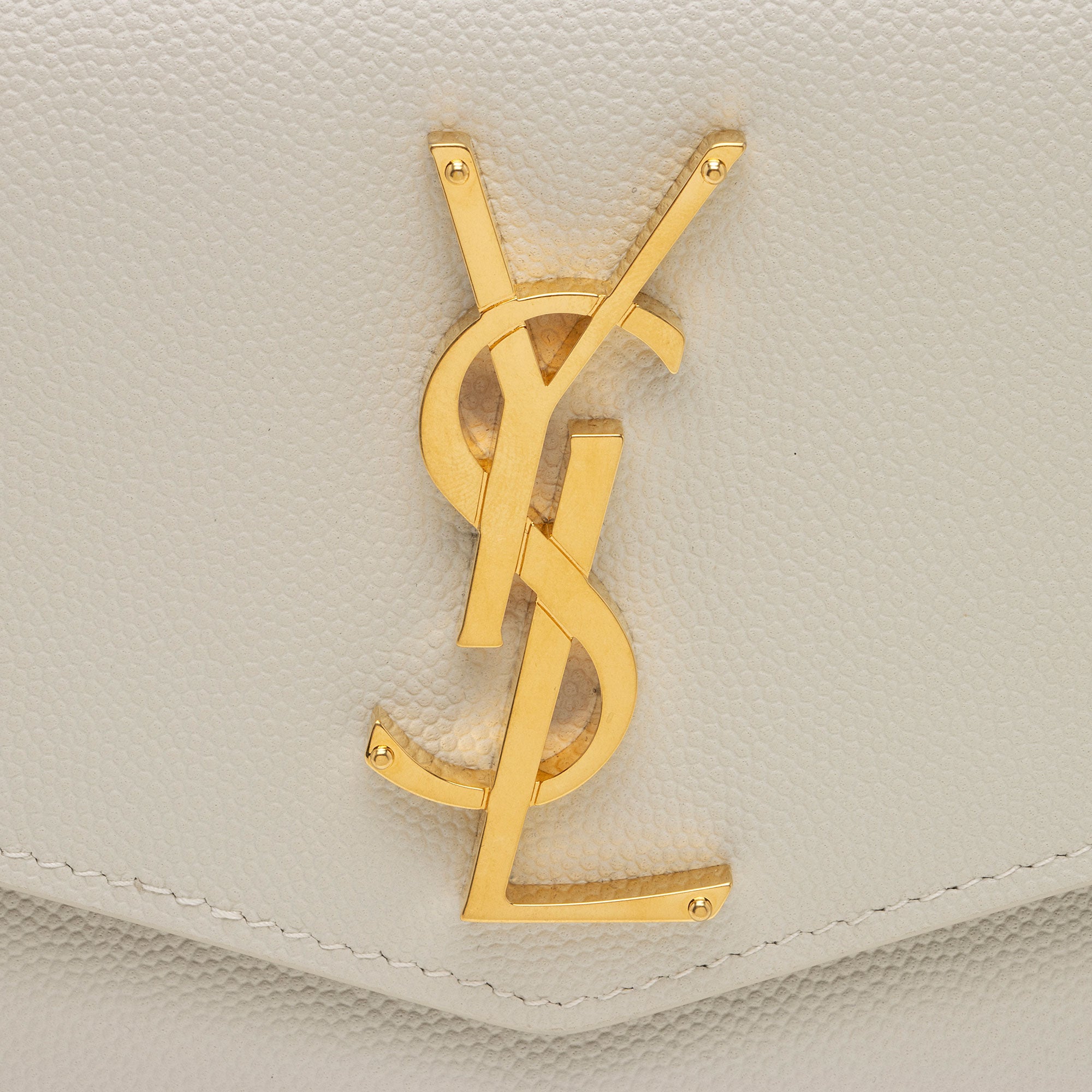 Saint Laurent Grain de Poudre Monogram Uptown Clutch (SHF-GH35TG)