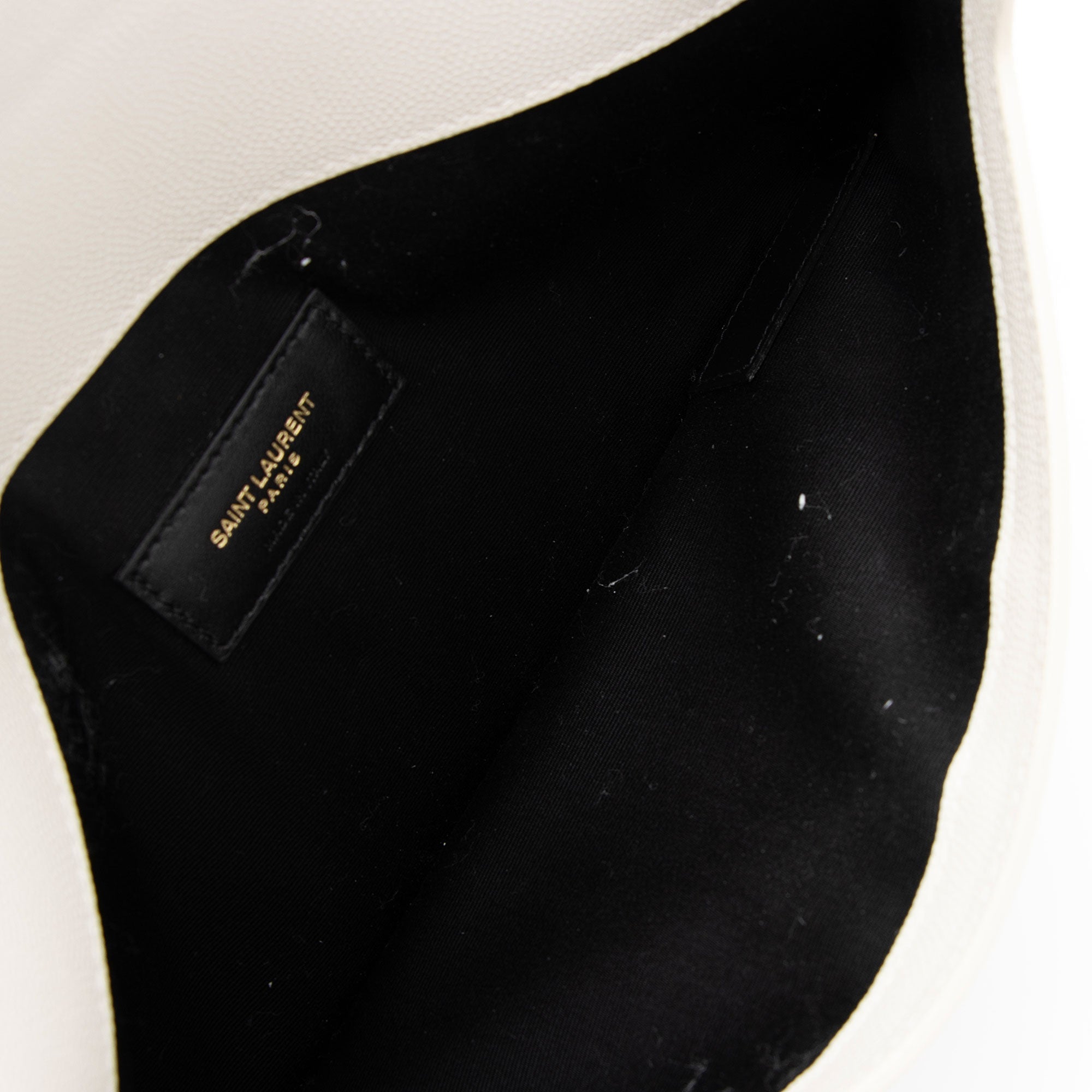 Saint Laurent Grain de Poudre Monogram Uptown Clutch (SHF-GH35TG)