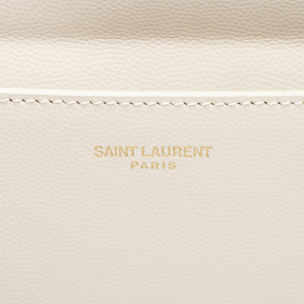 Saint Laurent Grain de Poudre Monogram Uptown Medium Tote (SHF-LkpDCr)