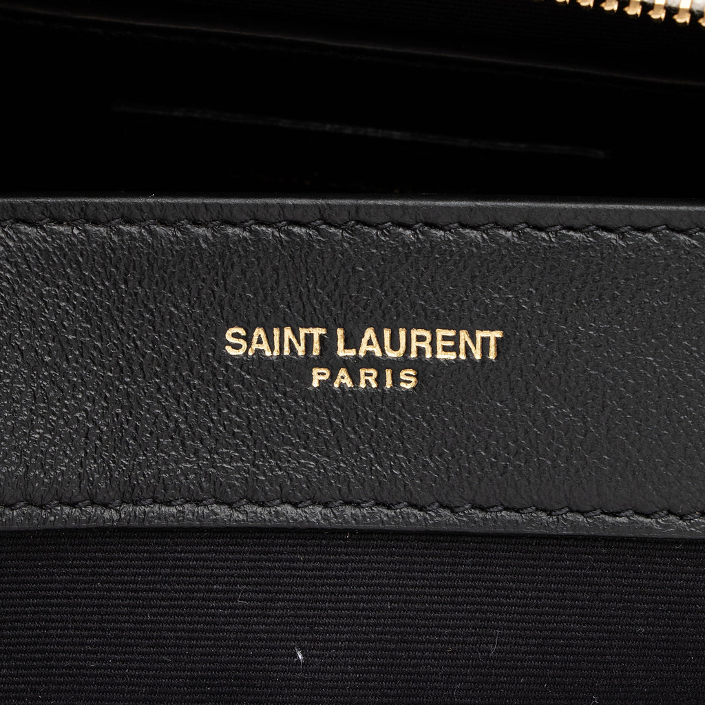 Saint Laurent Grain de Poudre Monogram Uptown Medium Tote (SHF-LkpDCr)