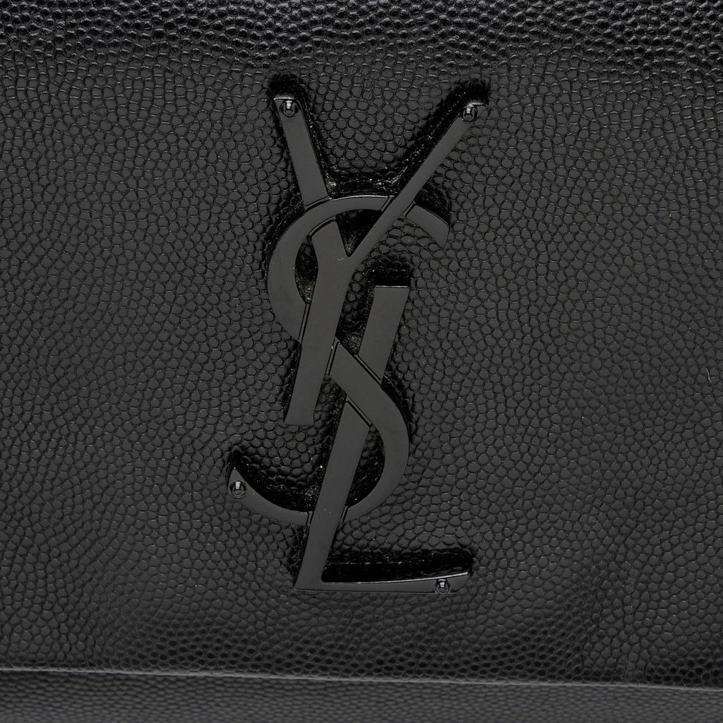 Saint Laurent Grain de Poudre Monogram West Hollywood Medium Flap Bag (SHF-rzShyo)
