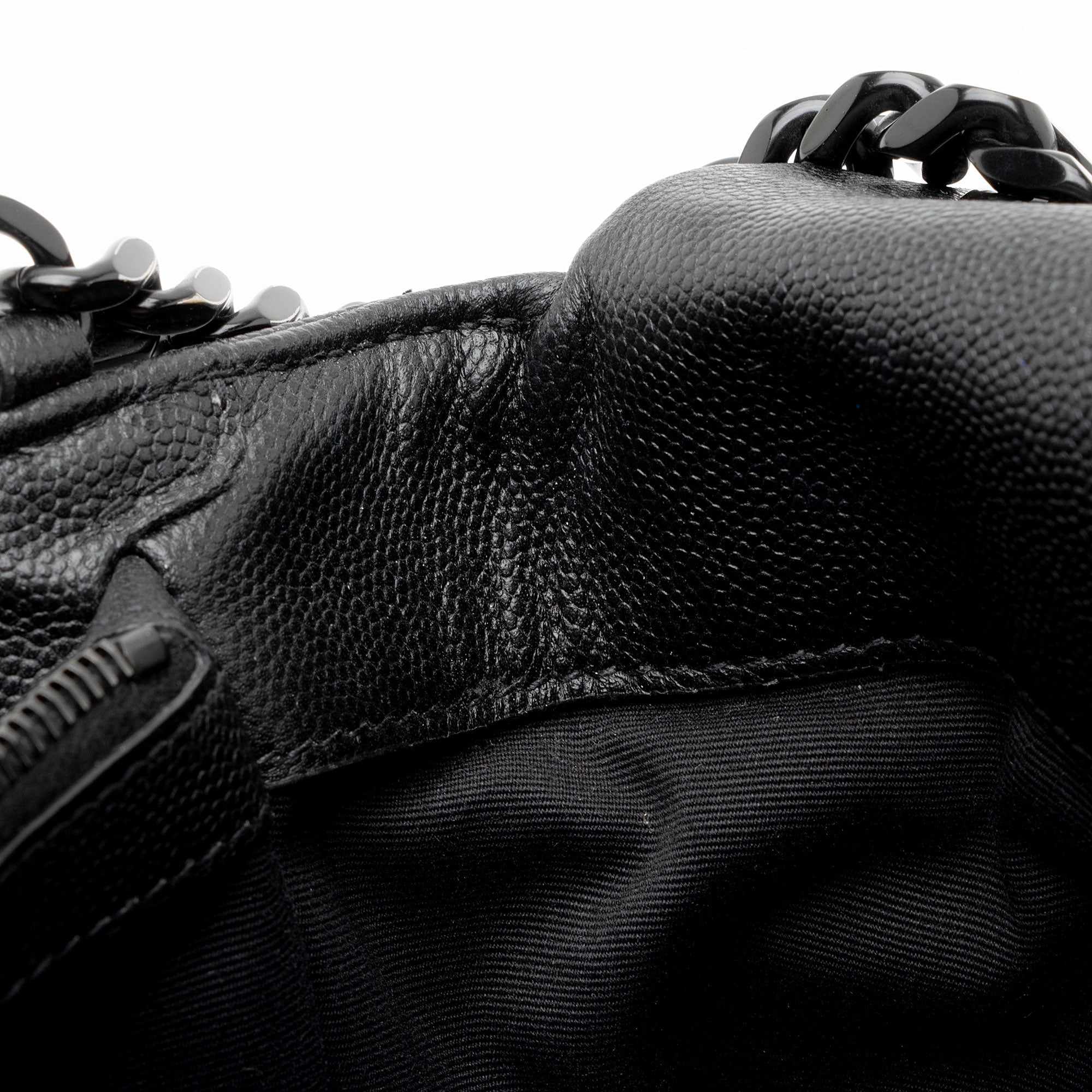 Saint Laurent Grain de Poudre Monogram West Hollywood Medium Flap Bag (SHF-rzShyo)