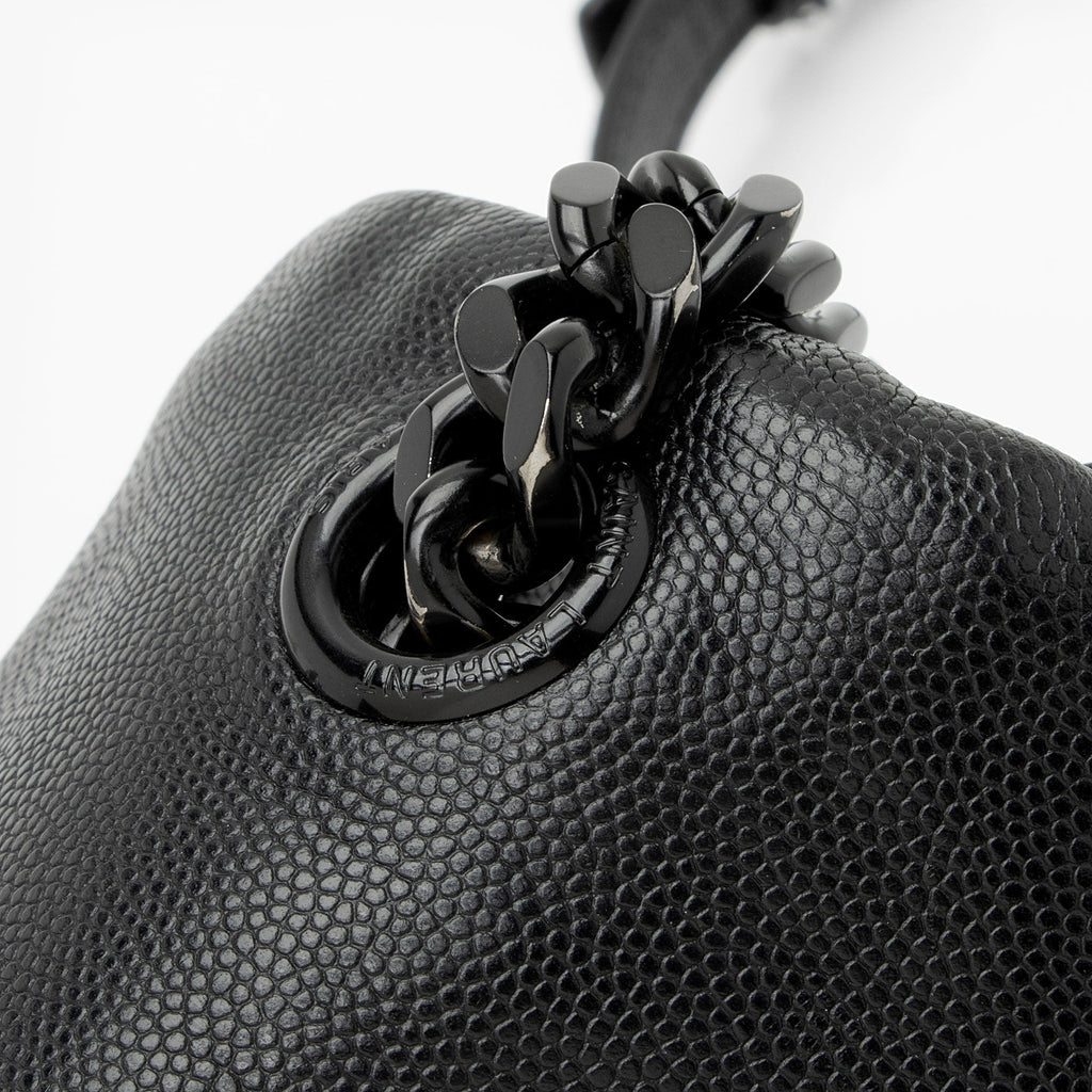 Saint Laurent Grain de Poudre Monogram West Hollywood Medium Flap Bag (SHF-rzShyo)
