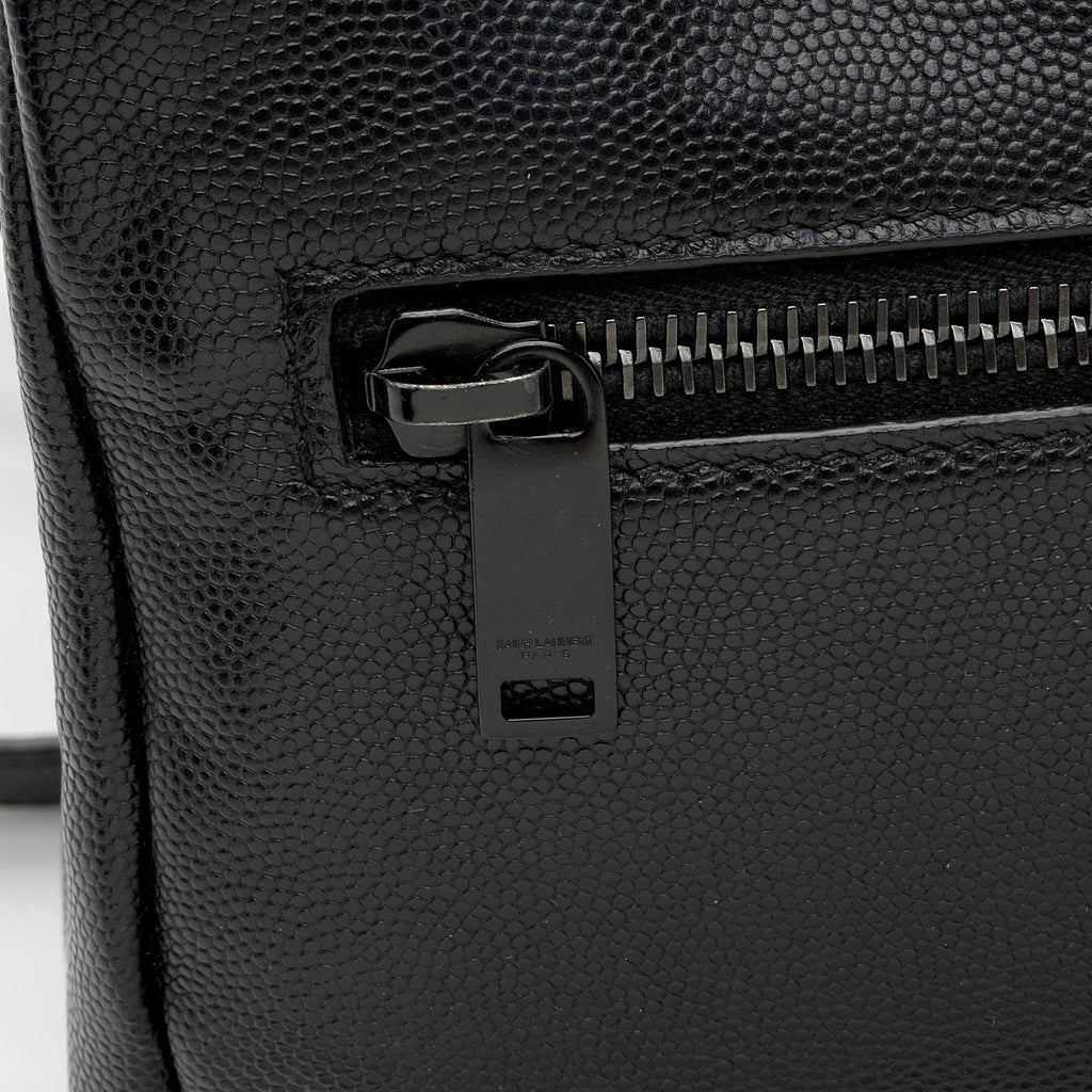 Saint Laurent Grain de Poudre Monogram West Hollywood Medium Flap Bag (SHF-rzShyo)