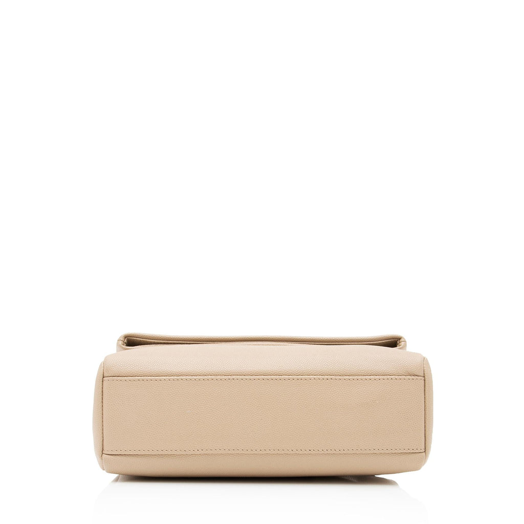 Saint Laurent Grain de Poudre Monogram West Hollywood Small Flap Bag (SHF-syqOc2)