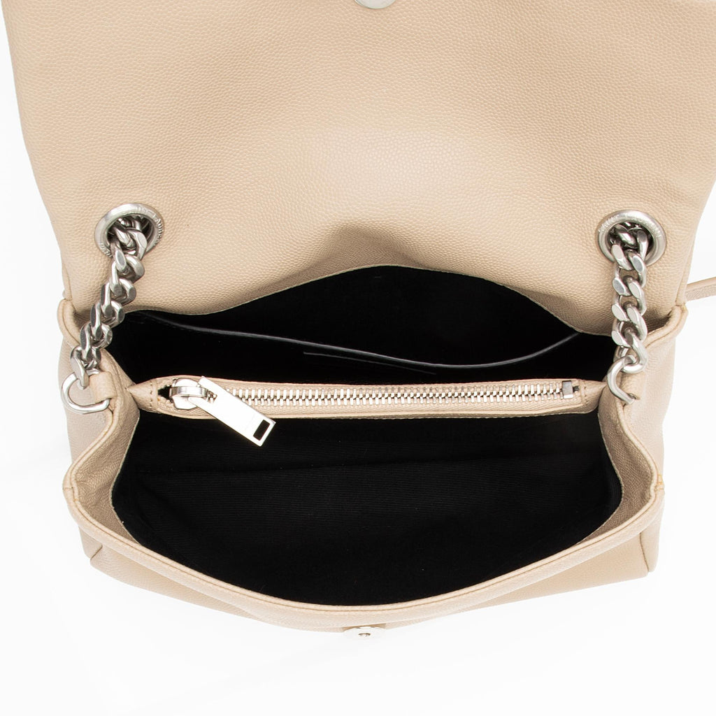 Saint Laurent Grain de Poudre Monogram West Hollywood Small Flap Bag (SHF-syqOc2)