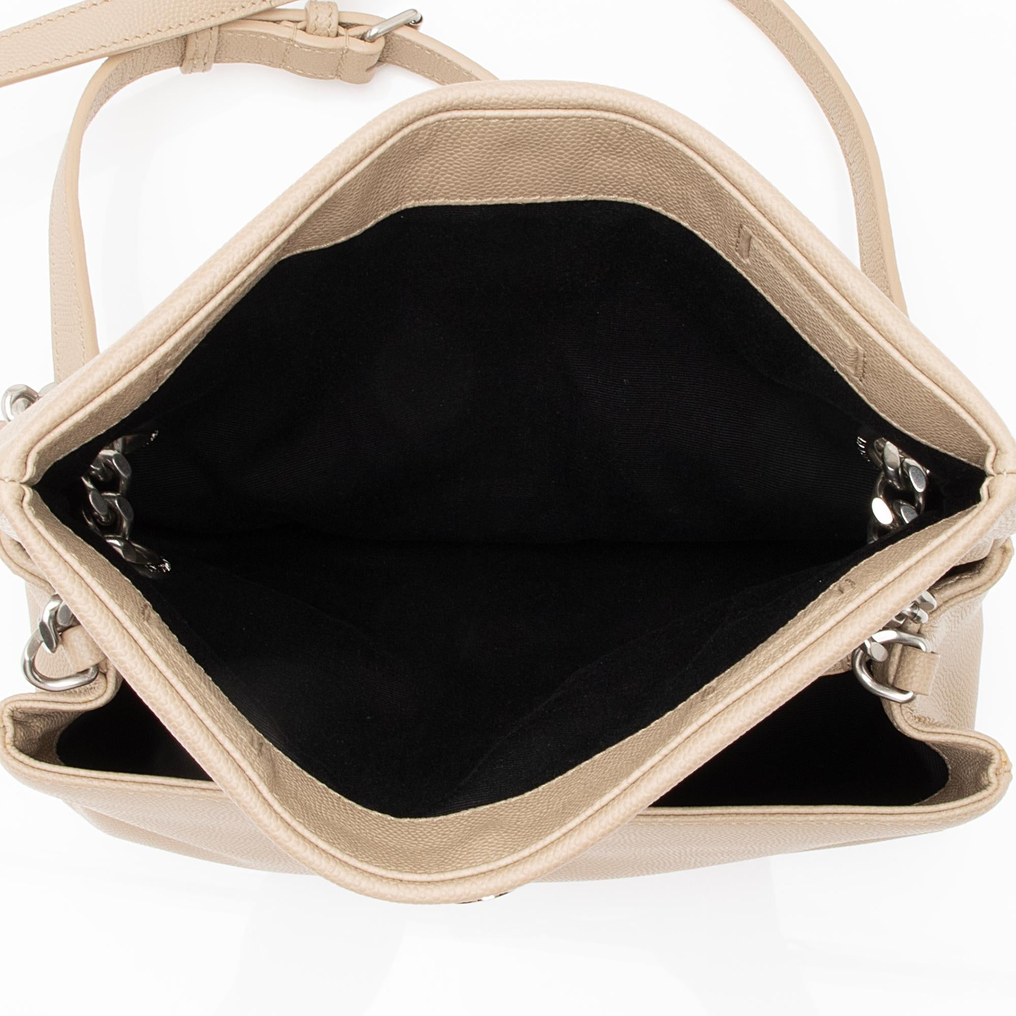 Saint Laurent Grain de Poudre Monogram West Hollywood Small Flap Bag (SHF-syqOc2)