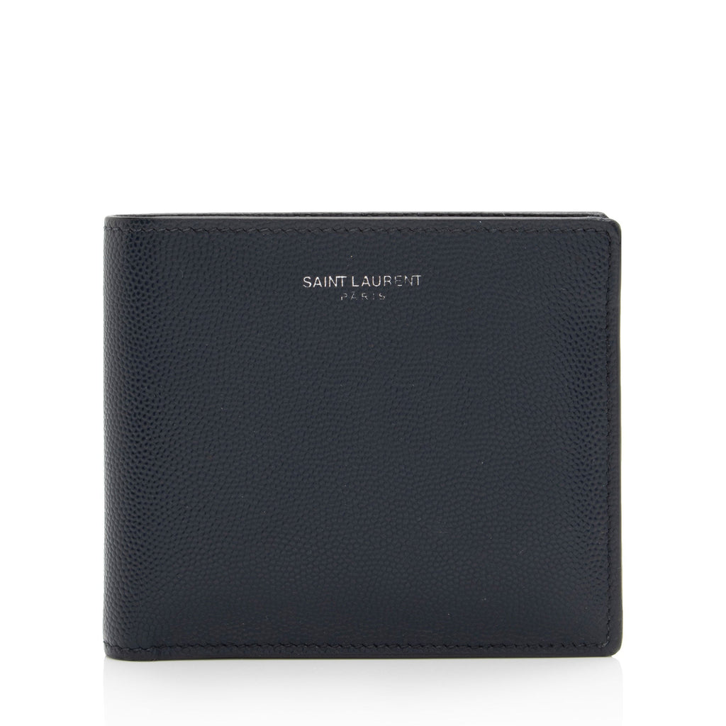 Saint Laurent Grain de Poudre Paris Bi-Fold Wallet (SHF-FUwe9w)