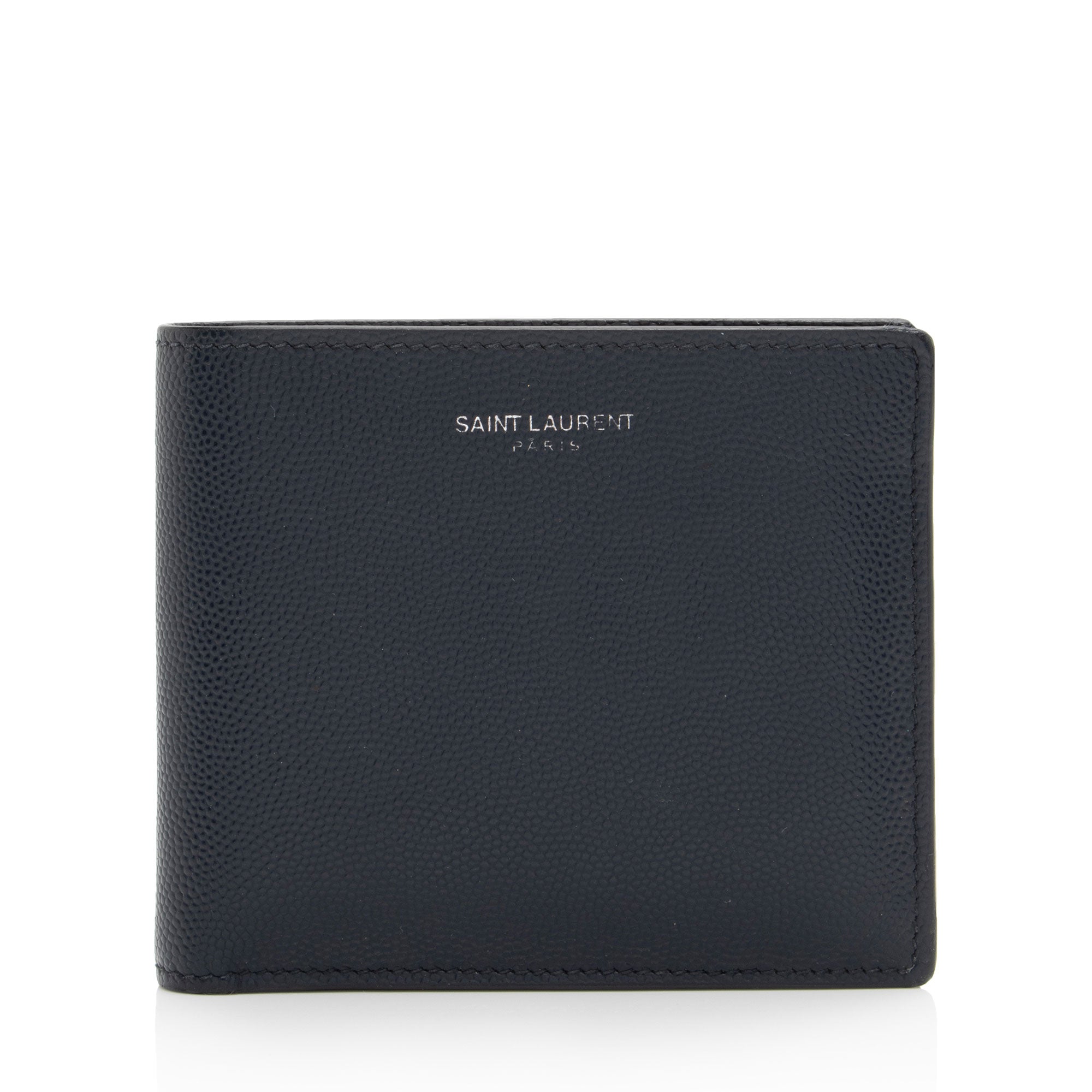 Saint Laurent Grain de Poudre Paris Bi-Fold Wallet (SHF-FUwe9w)