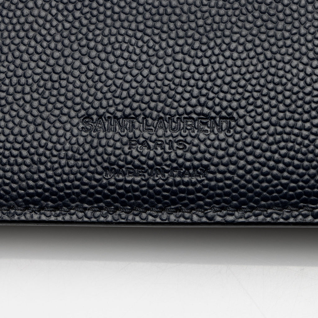 Saint Laurent Grain de Poudre Paris Bi-Fold Wallet (SHF-FUwe9w)