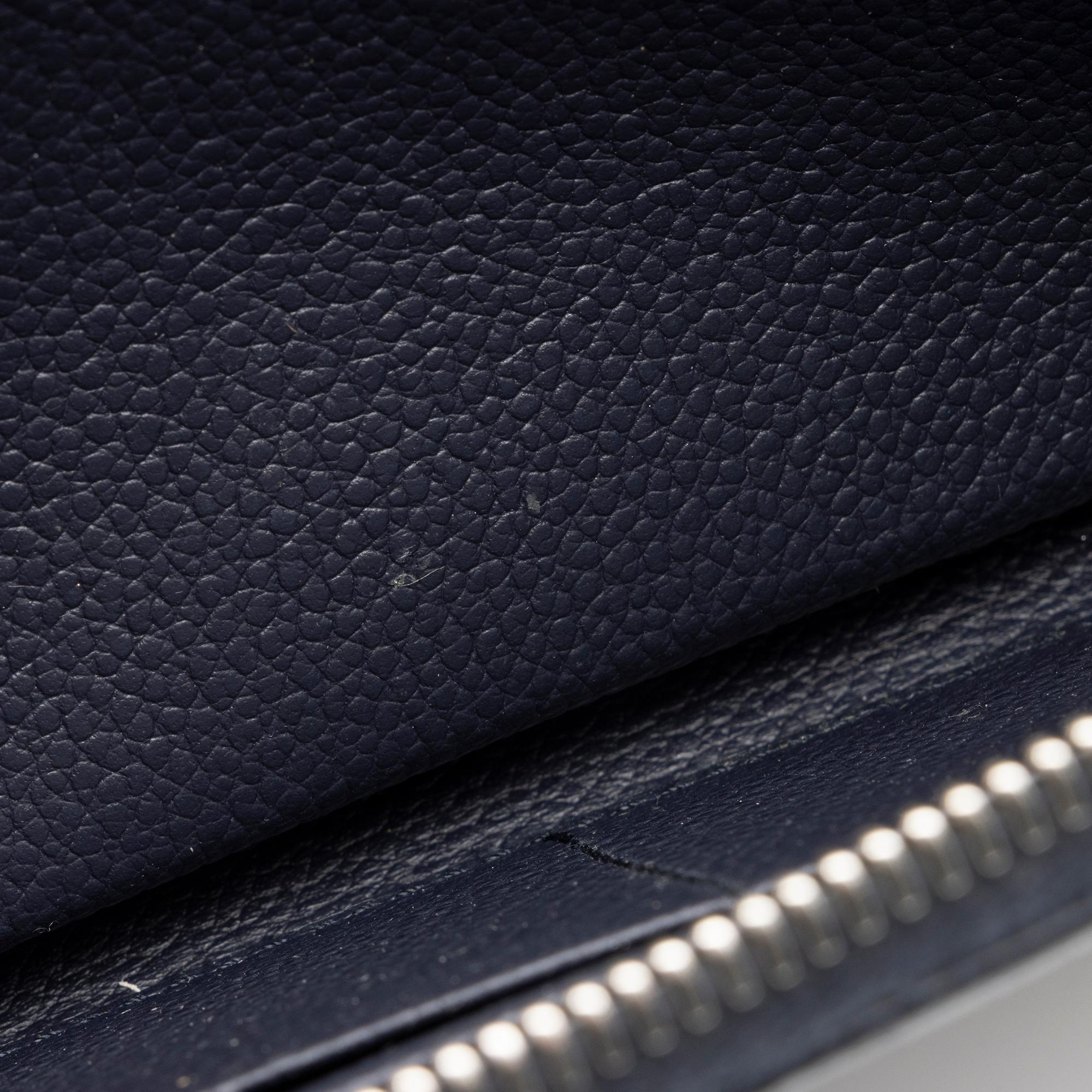 Saint Laurent Grain de Poudre Rive Gauche Zip Around Wallet (SHF-sNhxXD)