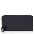 Saint Laurent Grain de Poudre Rive Gauche Zip Around Wallet (SHF-sNhxXD)