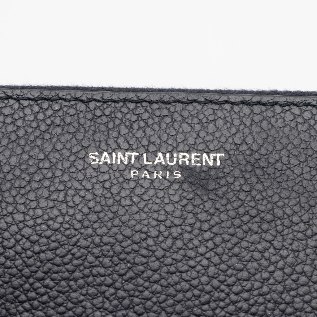 Saint Laurent Grain de Poudre Rive Gauche Zip Around Wallet (SHF-sNhxXD)
