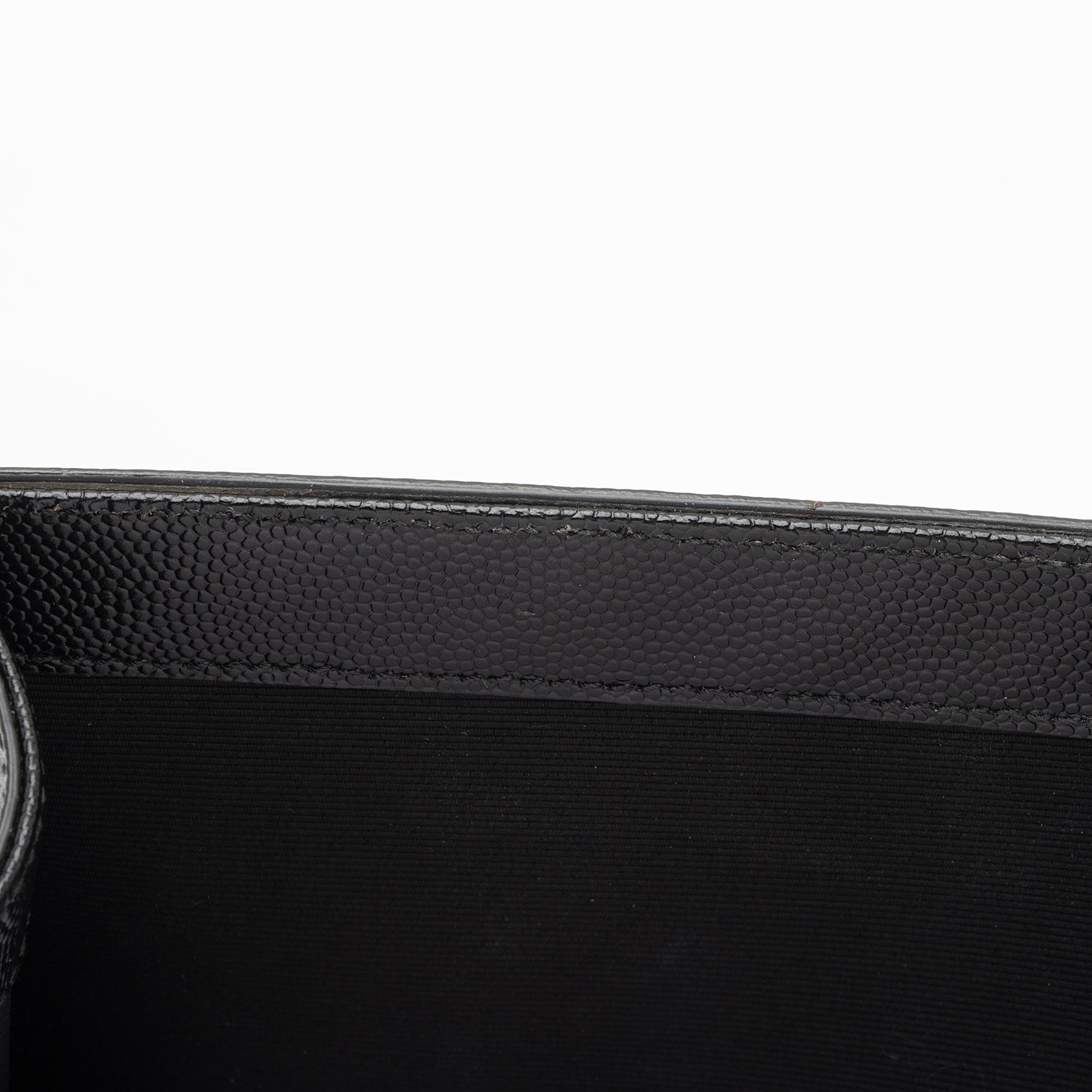 Saint Laurent Grain de Poudre Studded Monogram Kate Clutch (SHF-nhucIE)