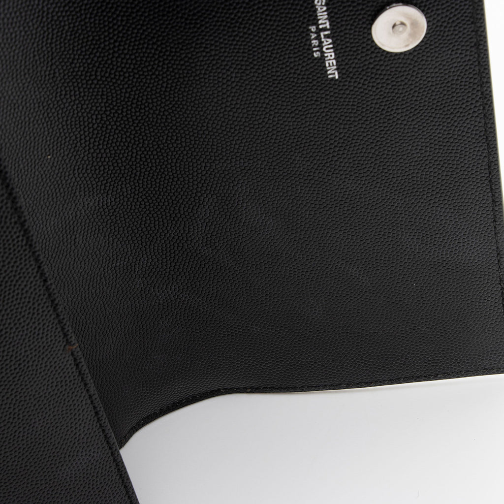 Saint Laurent Grain de Poudre Studded Monogram Kate Clutch (SHF-nhucIE)