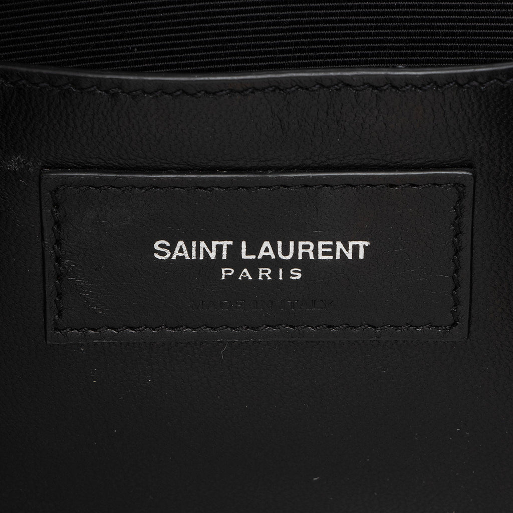 Saint Laurent Grain de Poudre Studded Monogram Kate Clutch (SHF-nhucIE)