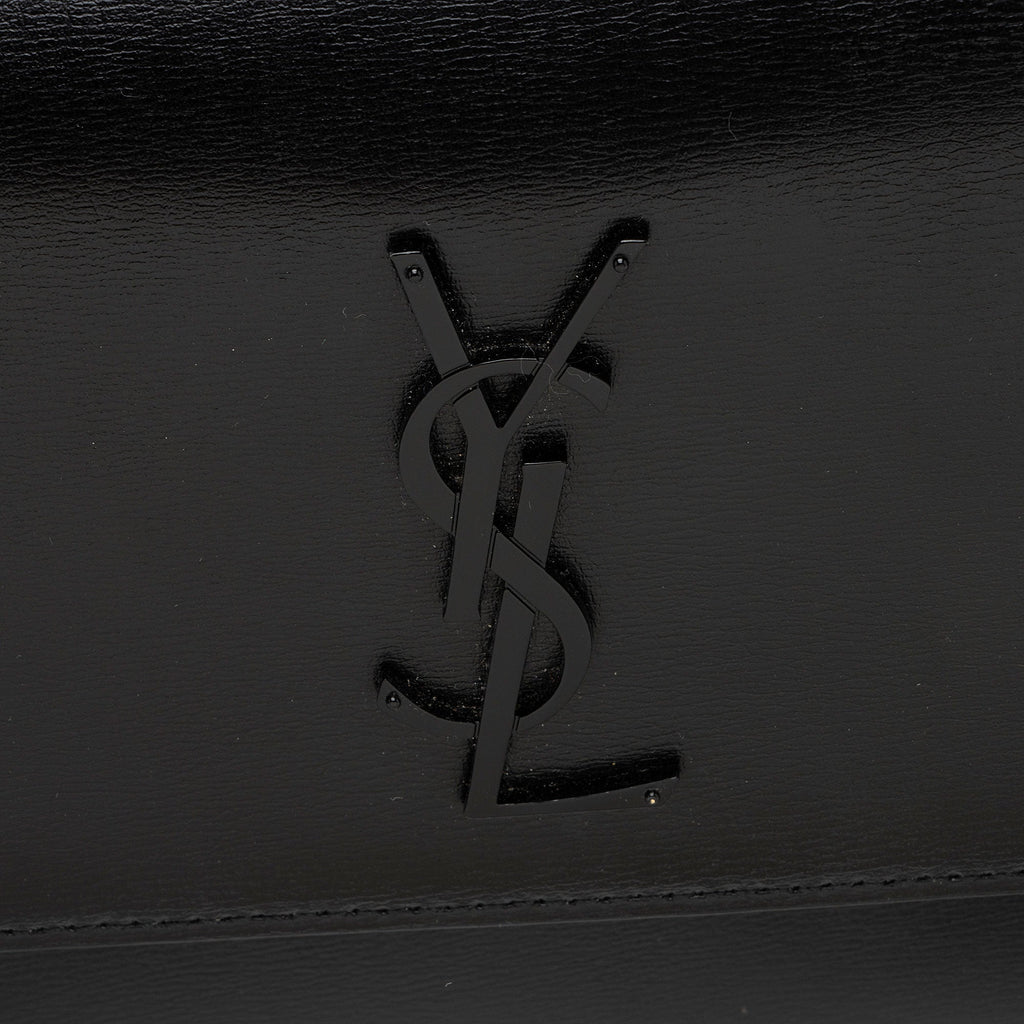Saint Laurent Grained Calfskin Monogram Sunset Medium Shoulder Bag (SHF-kSaHp8)