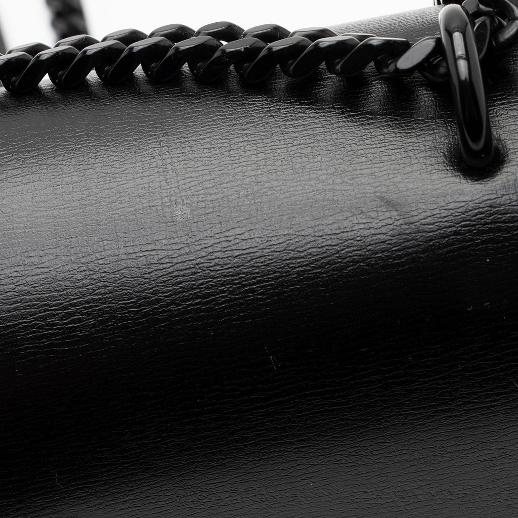 Saint Laurent Grained Calfskin Monogram Sunset Medium Shoulder Bag (SHF-kSaHp8)