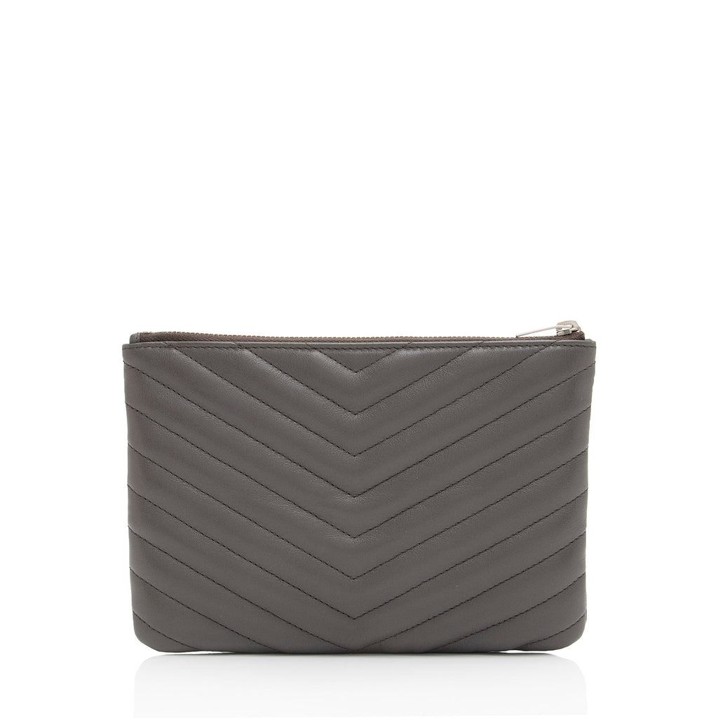 Saint Laurent Matelasse Lambskin Jolie Pouch (SHF-jMIklt)