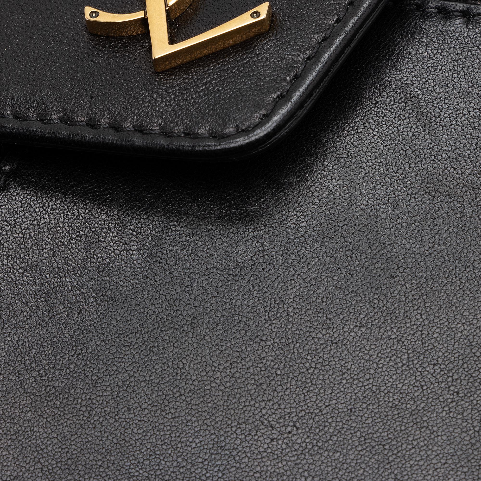 Saint Laurent Lambskin Monogram Gaby Chain Envelope Bag (SHF-23054)