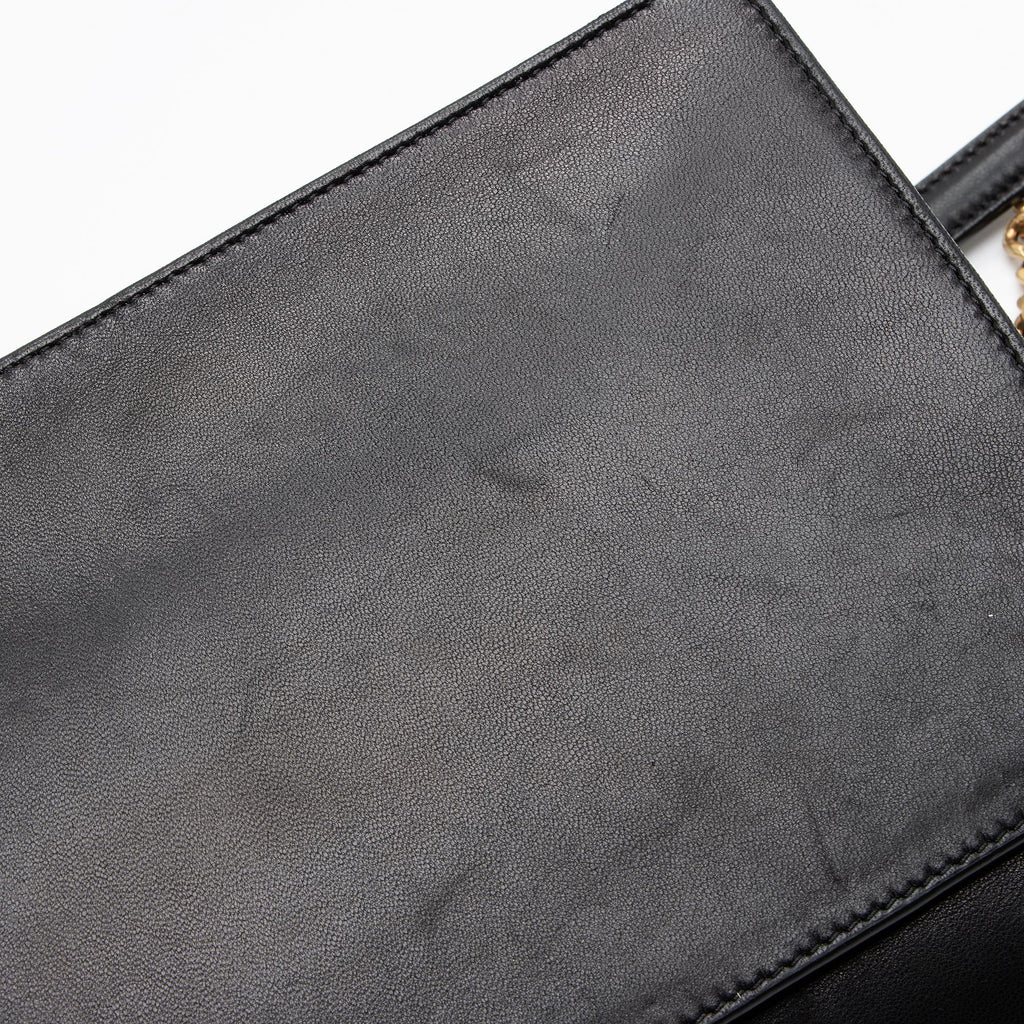 Saint Laurent Lambskin Monogram Gaby Chain Envelope Bag (SHF-23054)