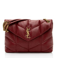 Saint Laurent Lambskin Monogram Puffer LouLou Medium Shoulder Bag (SHF-UfpAmc)