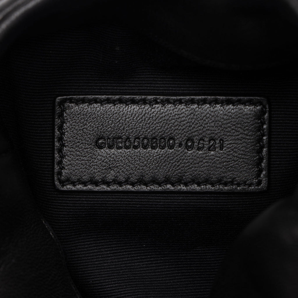 Saint Laurent Lambskin Monogram Puffer LouLou Small Clutch (SHF-mMsAcC)