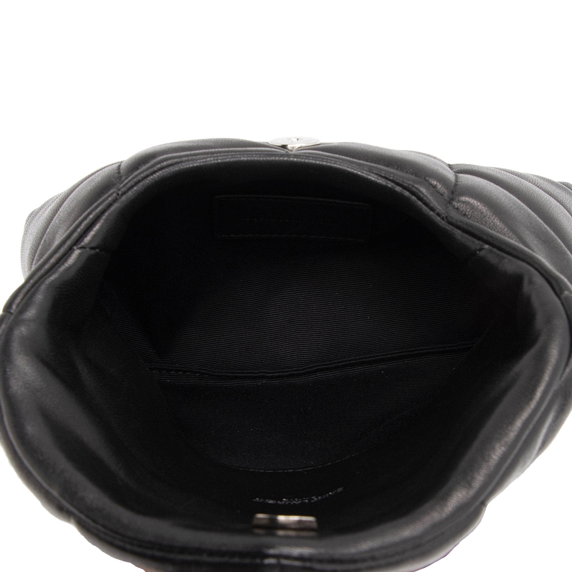 Saint Laurent Lambskin Monogram Puffer LouLou Small Clutch (SHF-mMsAcC)