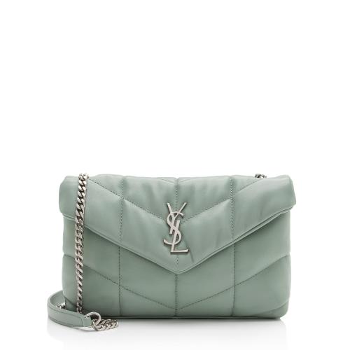 Saint Laurent Lambskin Monogram Puffer LouLou Toy Shoulder Bag (SHF-VHpE1u)