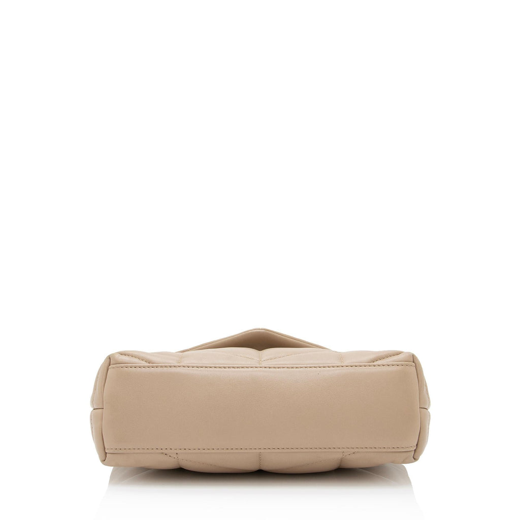 Saint Laurent Lambskin Monogram Puffer LouLou Toy Shoulder Bag (SHF-ZM2eFV)