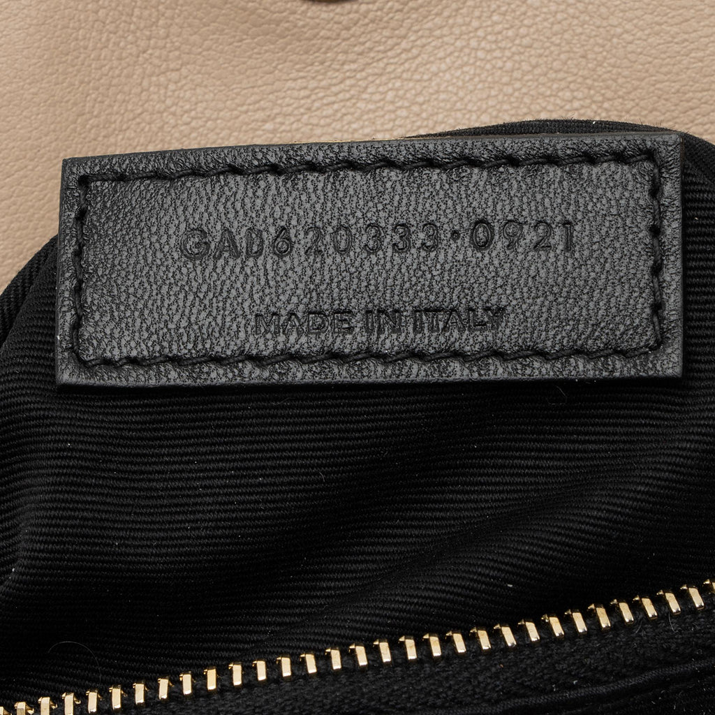 Saint Laurent Lambskin Monogram Puffer LouLou Toy Shoulder Bag (SHF-ZM2eFV)