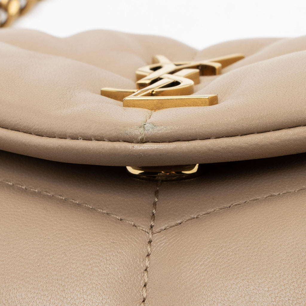 Saint Laurent Lambskin Monogram Puffer LouLou Toy Shoulder Bag (SHF-ZM2eFV)
