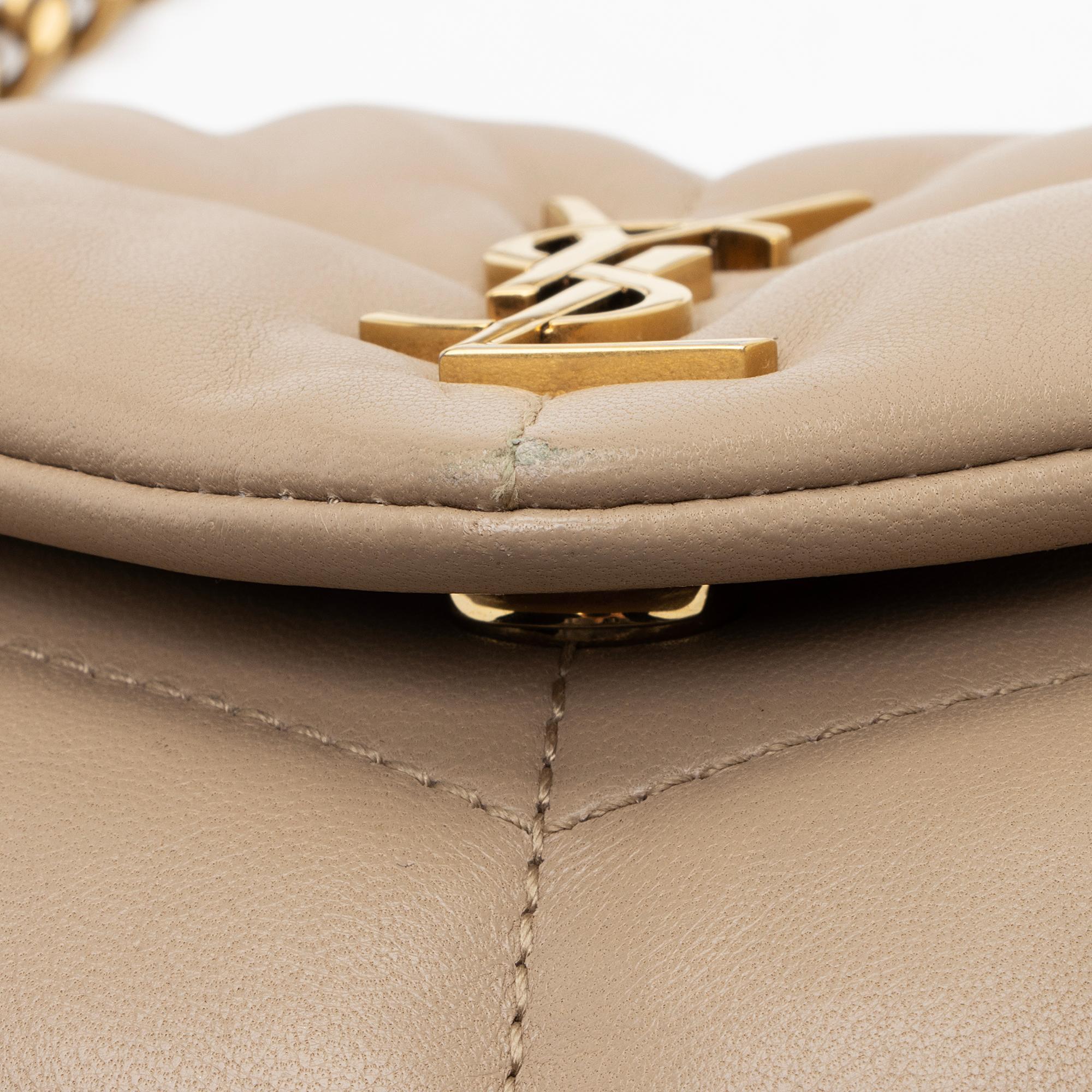 Saint Laurent Lambskin Monogram Puffer LouLou Toy Shoulder Bag (SHF-ZM2eFV)
