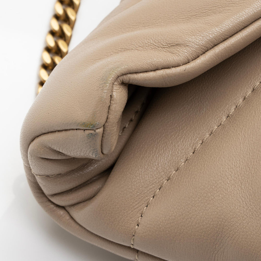 Saint Laurent Lambskin Monogram Puffer LouLou Toy Shoulder Bag (SHF-ZM2eFV)