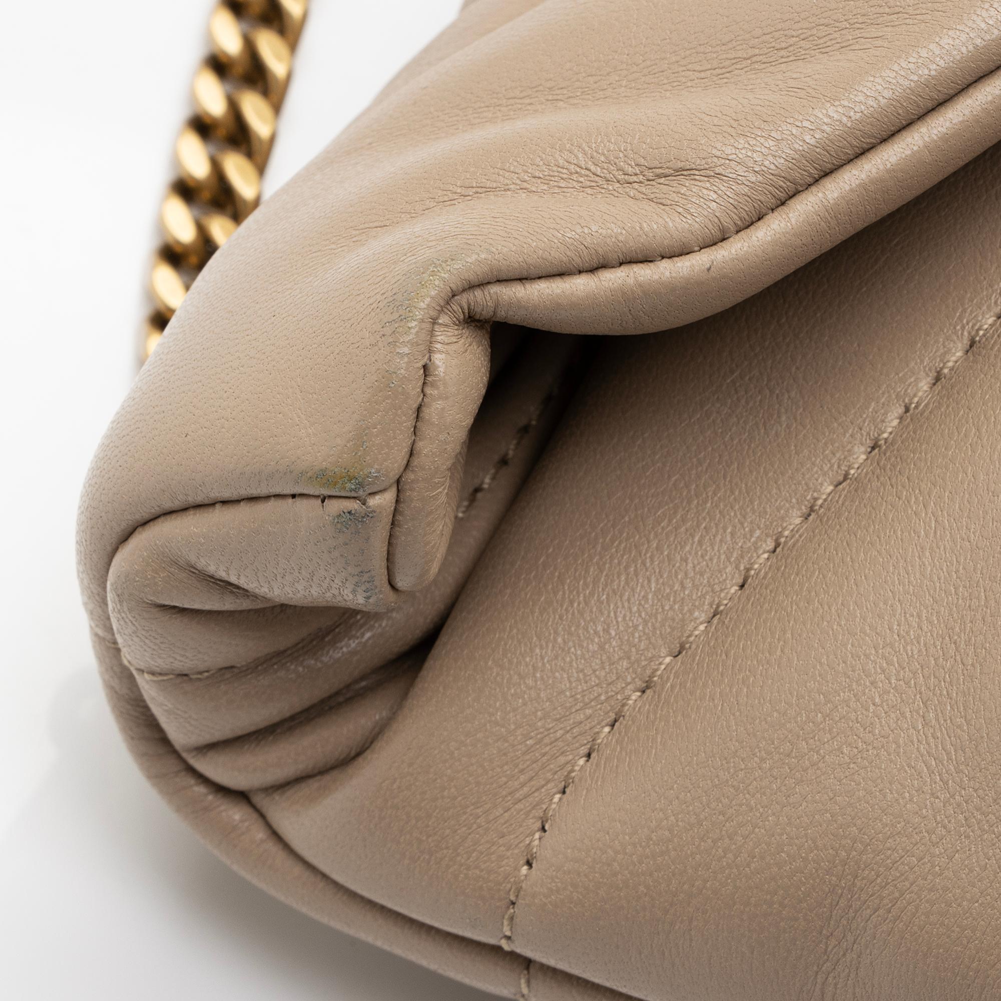 Saint Laurent Lambskin Monogram Puffer LouLou Toy Shoulder Bag (SHF-ZM2eFV)