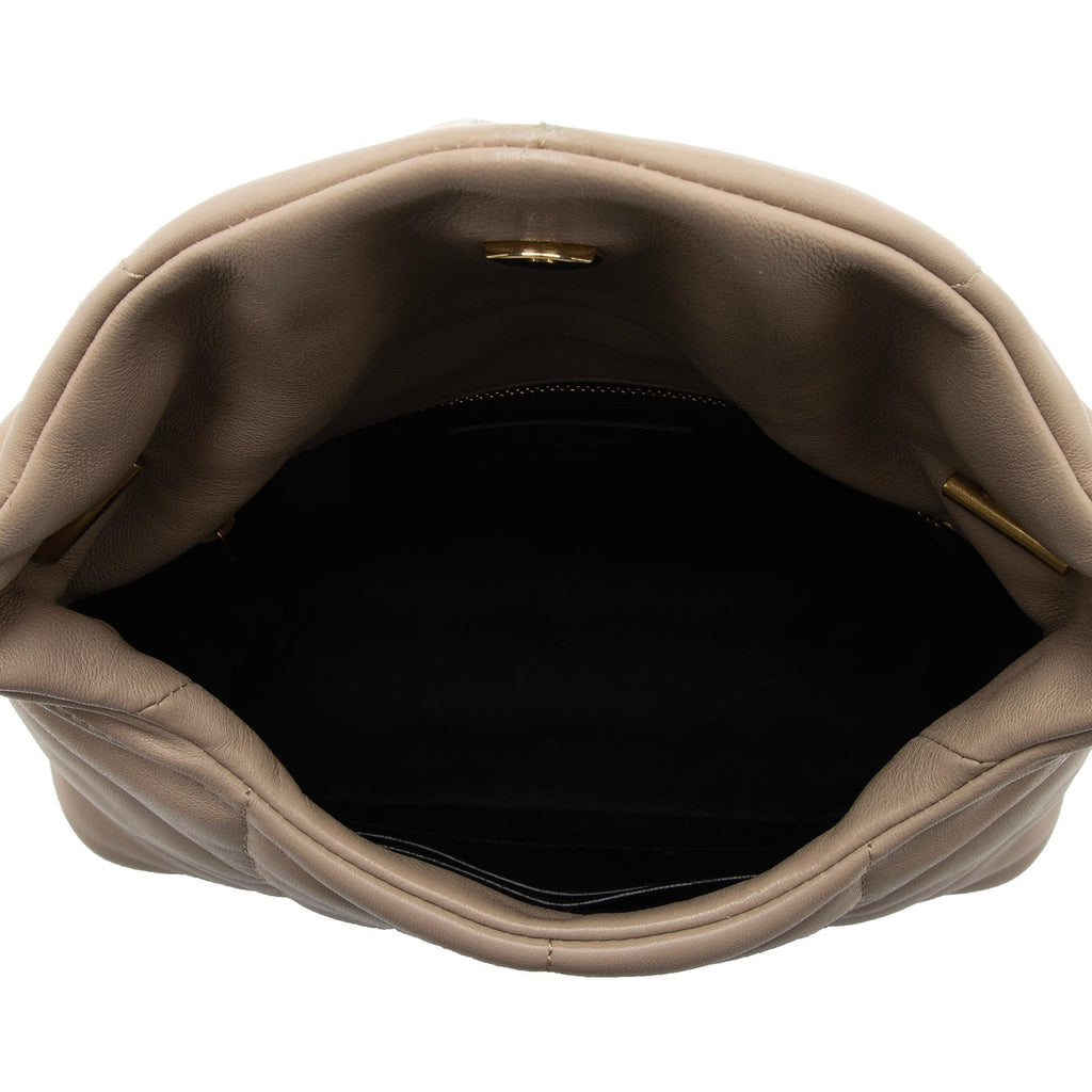 Saint Laurent Lambskin Monogram Puffer LouLou Toy Shoulder Bag (SHF-ZM2eFV)
