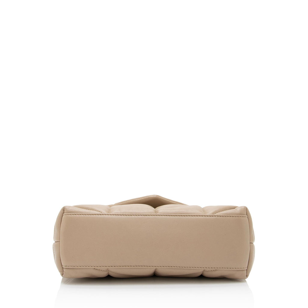 Saint Laurent Lambskin Monogram Puffer LouLou Toy Shoulder Bag (SHF-ijFzie)