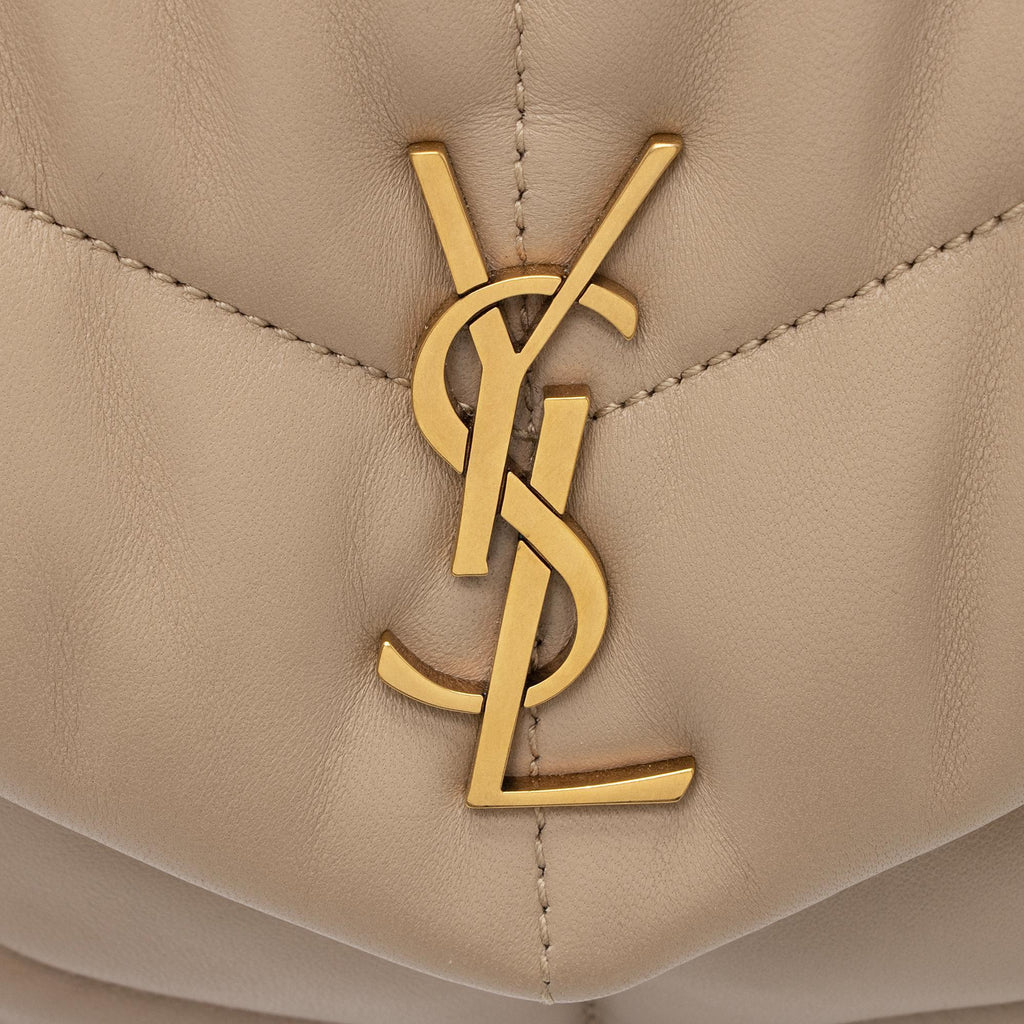 Saint Laurent Lambskin Monogram Puffer LouLou Toy Shoulder Bag (SHF-ijFzie)
