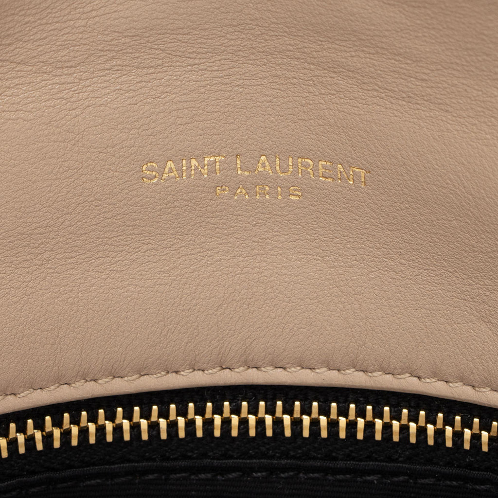 Saint Laurent Lambskin Monogram Puffer LouLou Toy Shoulder Bag (SHF-ijFzie)