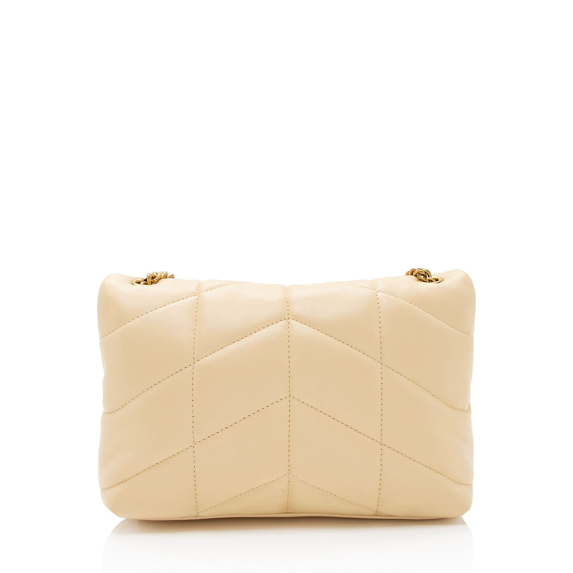 Saint Laurent Lambskin Monogram Puffer LouLou Toy Shoulder Bag (SHF-YtkKdB)