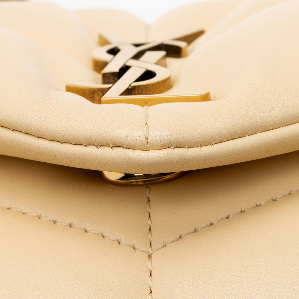 Saint Laurent Lambskin Monogram Puffer LouLou Toy Shoulder Bag (SHF-YtkKdB)