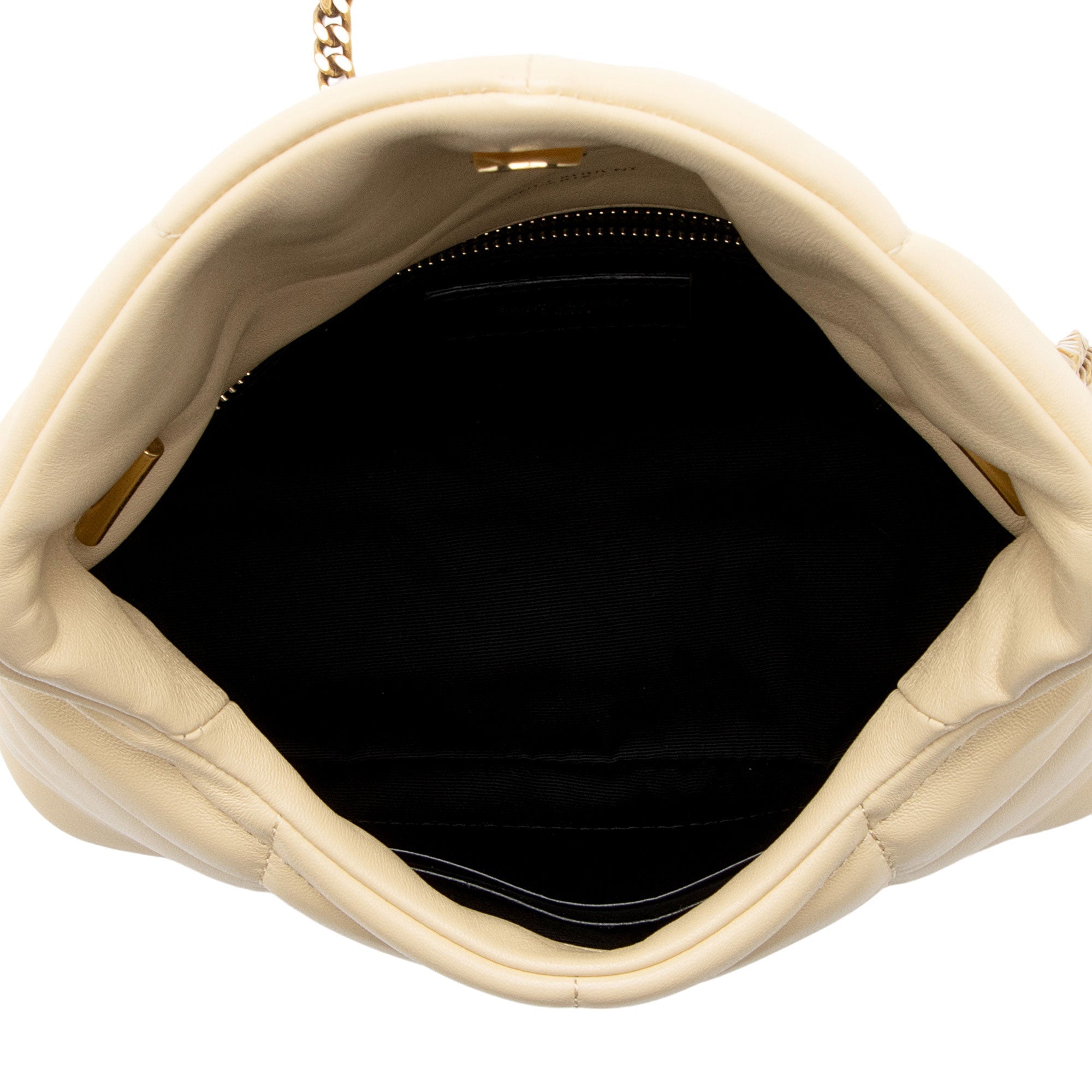Saint Laurent Lambskin Monogram Puffer LouLou Toy Shoulder Bag (SHF-YtkKdB)