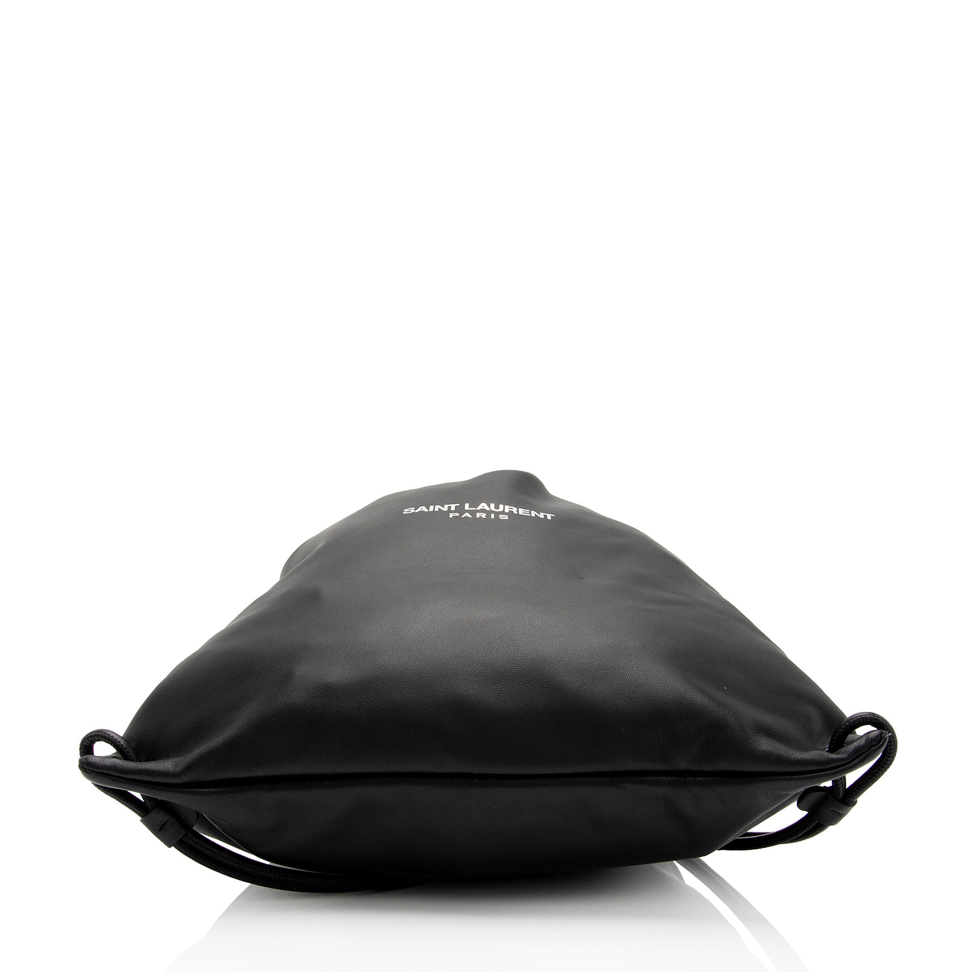 Saint Laurent Lambskin Teddy Drawstring Backpack (SHF-AWdD6b)