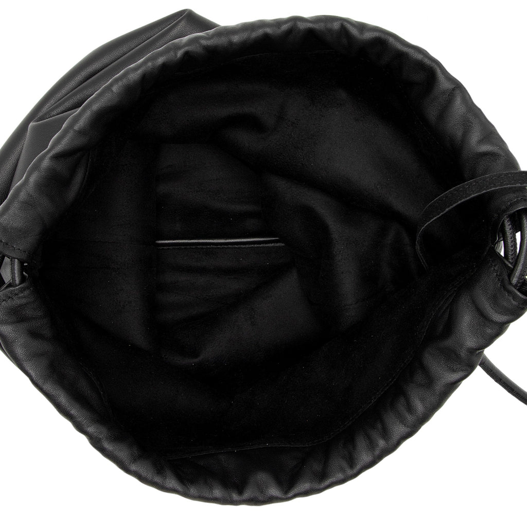 Saint Laurent Lambskin Teddy Drawstring Backpack (SHF-AWdD6b)