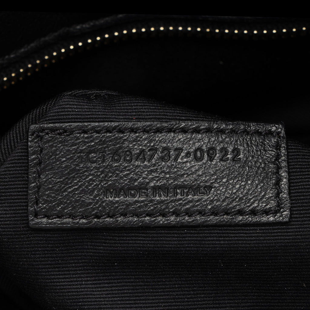 Saint Laurent Lambskin Seau Fermoir Bucket Bag (SHF-tr8sJF)